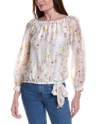 Vince Camuto Off The Shoulder Linen-Blend Blouse
