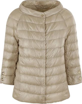 Herno Elsa Piumino - Dames - Winterjassen - Beige - XL - Nylon - Jassen