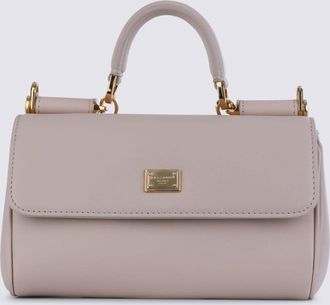 Dolce & Gabbana Dolce & Gabbana Nude Leather My Sicily Small Top Handle Bag