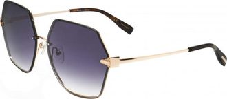 Trussardi Womens STR452FL-04BS-62 STR452FL 62 04BS Sunglasses - Gold - One Size