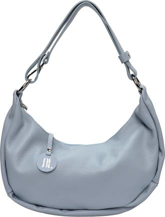 Anna Luchini Turquoise Rundleer Tas