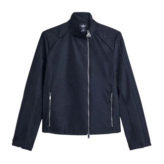 adidas Miaou Corset Tracktop Jacket - Dames - Trainingsjackets - Zwart - M - Leer - Fitness