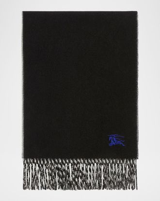Burberry Cashmere Embroidered EKD Scarf