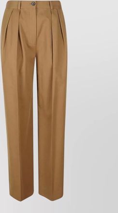 The Row igor pleated trousers belt loops detail