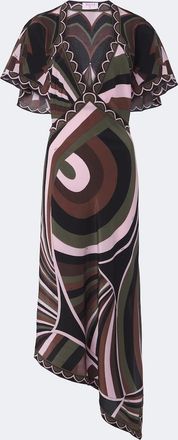 Pucci Iride Baiadera silk midi dress