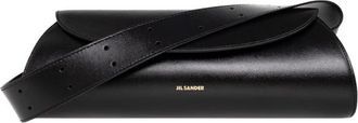 Jil Sander Cannolo Medium schoudertas - Dames - Schoudertassen - Zwart - ONE Size - Leer - Tassen