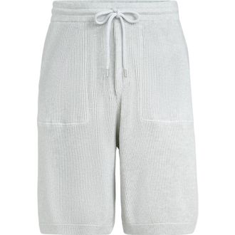 Brunello Cucinelli Knitted Bermuda shorts in Fog at Nordstrom, Size Xx-Large Eu