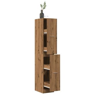 Berkfield Home Apothecary Cabinet&not;Artisian Oak 30x41x174.5 cm Engineered Wood in Brown