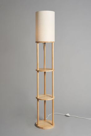 BHS Shelby Floor Lamp with Shelves in Brown