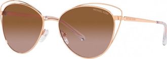 Michael Kors Womens MK1117-110813 MK1117 56 110813 Rimini Sunglasses - Rose Gold - One Size