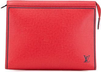 Louis Vuitton Pre-owned Womens Pochette Volga Leather Clutch - Poppy - One Size