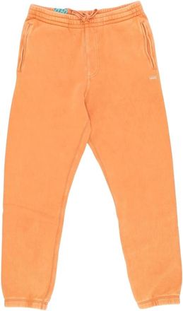 Vans Comfortabele Gewassen Oranje Trainingsbroeken Elastische Boord - Heren - Sweatpants - Oranje - S - Katoen - Broeken
