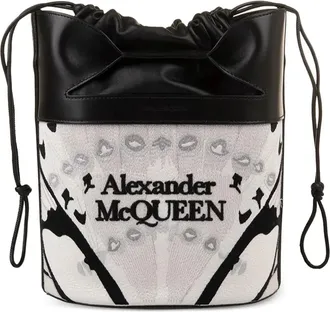 Alexander McQueen Bucket-tas met trekkoord - Zwart