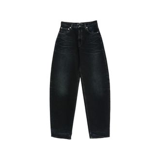 Haikure Back Logo Patch Jeans - female - Haikure - Loose Fit Jeans - Blue - W27 - Jeans