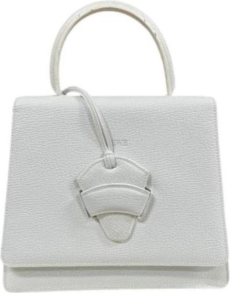 Loewe Pre-owned Leren Handtas - Dames - Vintage Handtas - Wit - ONE Size - Leer - Vintage