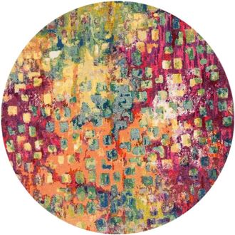 Safavieh Alfombra rosa/beige 201 x 201 cm