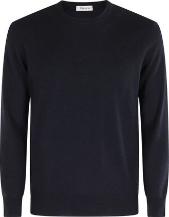 KANGRA Cirkel Hals Trui Asfalt Kleur Lange Mouw - Heren - Ronde hals truien - Blauw - 3XL - Truien & Vesten