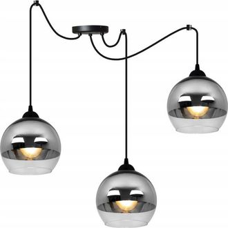 OEM Elegante L&aacute;mpara Colgante Led Ara&ntilde;a Cromada