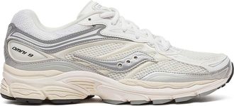 Saucony Progrid Omni 9 Sneakers In White And Silver