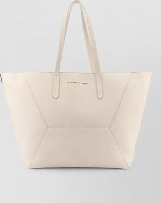 Brunello Cucinelli duo hammered leather tote bag medium