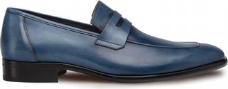 Mezlan Mens Newport Dress Loafer In Dark Blue