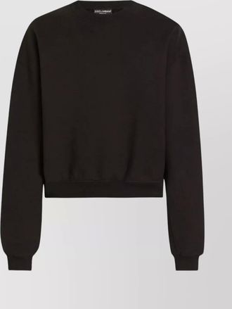 Dolce & Gabbana cotton oversized ribbed crewneck sweatshirt