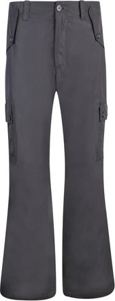 Dolce & Gabbana Zwarte Cargo Pocket Broek Aw 23 - Heren - Wijde Broeken - Zwart - S - Katoen - Broeken