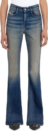 Diesel Bootcut Jeans High Waist 1973 D-Partt - Jeans - Woman - Blue
