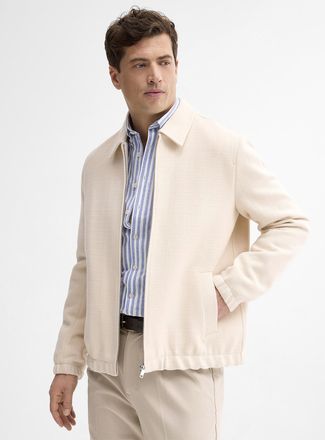 Lindbergh Mens Tweed-like knit jacket