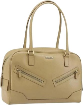 Gucci Pre-owned Handbags, female, Beige, Size: ONE SIZE Pre-owned Vintage Hand Bag