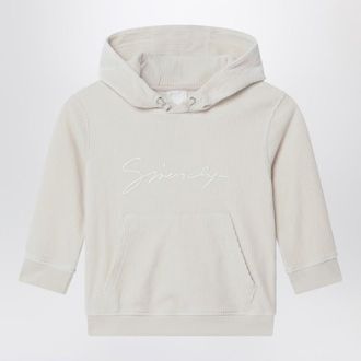 Givenchy Cream ribbed hoodie