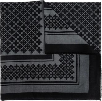 By Malene Birger Sjaal met geometrische print - Grijs