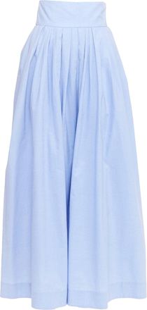 Rosie Assoulin cut out back pleated skirt