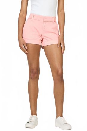 Dear John Denim Hampton Mid Rise Short In Peaches & Cream