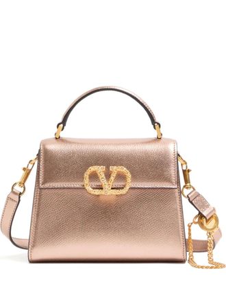 Valentino Garavani mini Vsling leather tote bag - women - Calf Leather - One Size - Pink
