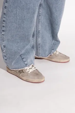 Golden Goose Ball Star Double Quarter Sports Shoes, Womens, Grey