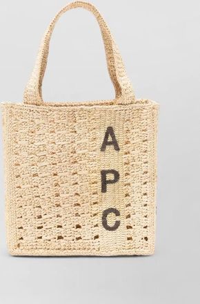 A.P.C. small raffia beach bag