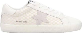Vintage Havana Womens Flair 44 Sneakers In Beige Checkered
