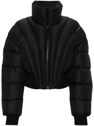 MUGLER Cropped donsjack - Zwart