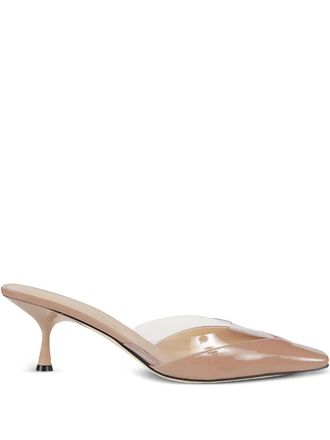 Sergio Rossi leather heeled mules - women - Leather - 37 - Neutrals