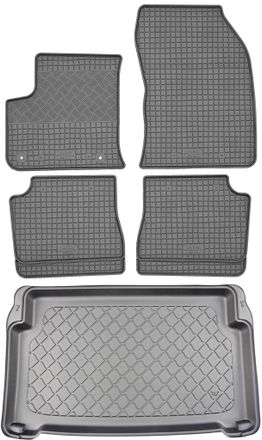 OEM Opel Mokka B / Mokka-e Suv (5 Puertas) A Partir Del 02.2021 Set - Alfombrillas De Goma + Alfombrilla Para Maletero