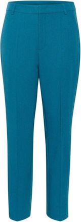 Kaffe Legion Blue Ritsbroek Straight-Leg - Dames - Slim Fit Broeken - Blauw - XS - Broeken
