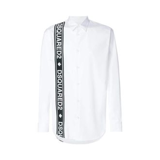 Dsquared2 Casual Shirts, male, White, Size: M Chemise