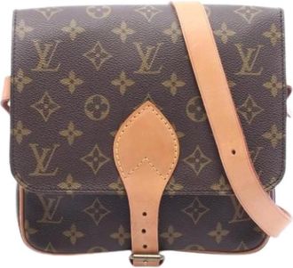 Louis Vuitton Pre-owned Cross Body Bags, female, Brown, Size: ONE SIZE Pre-owned Cartouchiere MM Shoulder Bag