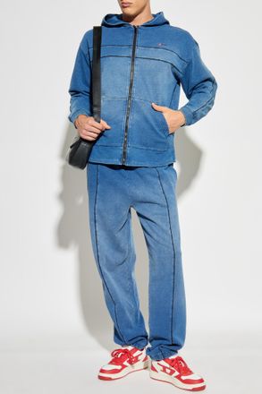 Diesel Hoodie S-BLAXT-HOOD-ZIP-NEW, Mens, Blue