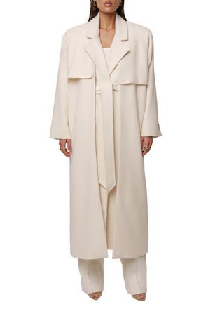 JLUXLABEL Cloud Woven Coat in Ivory at Nordstrom, Size Large