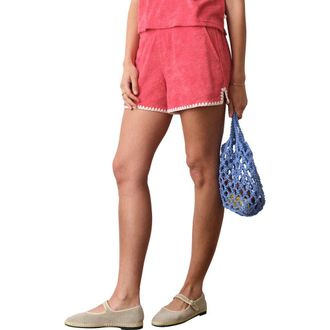 Marine Layer Beach Terry Shorts in Red at Nordstrom, Size X-Large