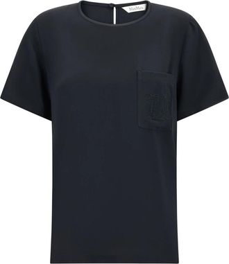 Max Mara Mxm Pagano Blouse - Dames - Blouses - Zwart - XS - Overhemden