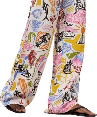 Closed Winona Wide Leg Pant In Multi Cloour