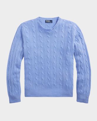 Polo Ralph Lauren Unisex Iconic Cable-Knit Cashmere Sweater